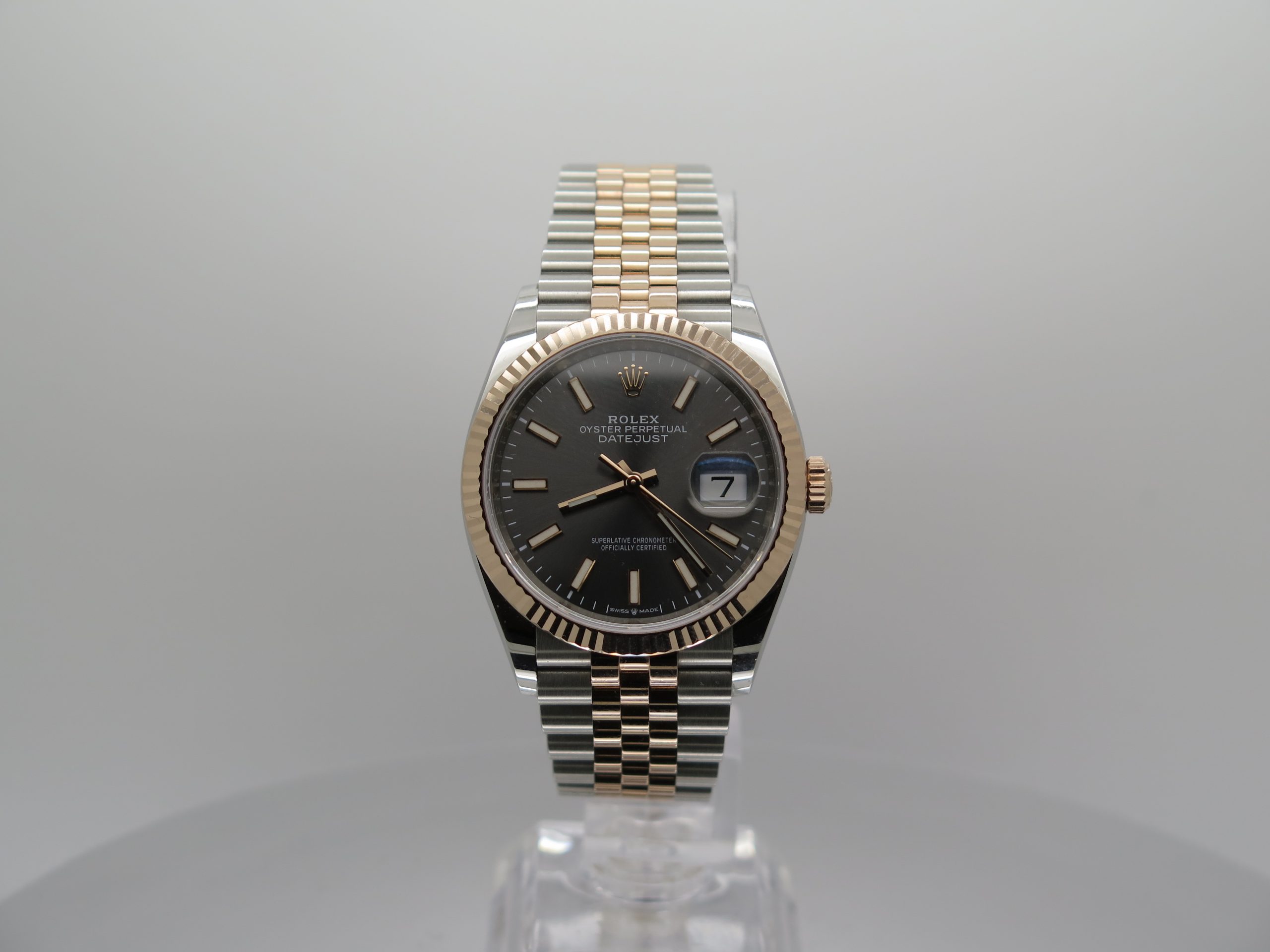 grey dial datejust