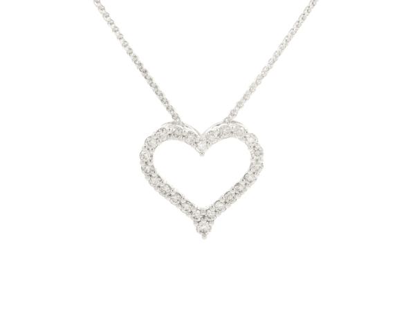 Heart-Shaped Diamond Pendant