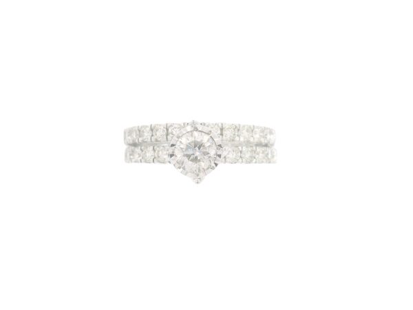 1.35ct White Gold Diamond Bridal SET  - Image 4