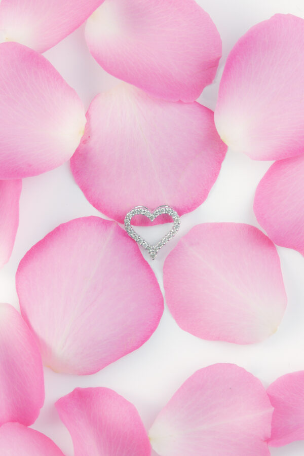 Heart-Shaped Diamond Pendant - Image 2